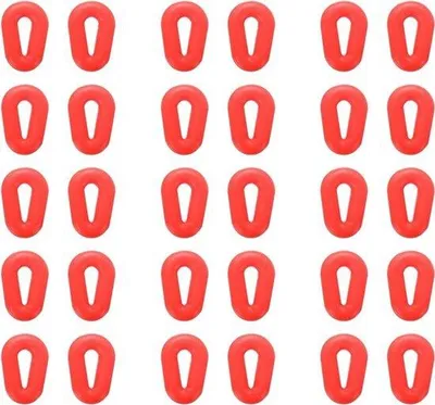 Produktbild von Silikon Ohrgriffe für Brillen - Antislip Brillen Ohrhülsen - 15 Stück - Rot - Geeignet für Brillen, Sonnenbrillen und Sportbrillen