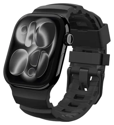 Obrázok produktu pre Spigen WBS2, Skupina, Smartwatch, Čierna, Apple, Apple Watch 10/11 (46mm), Silikón