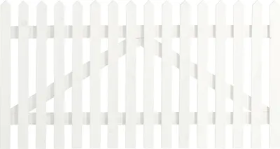 Produktbild von Plus Einzeltor Skagen 150 x 80 cm weiß