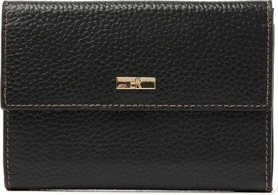 Produktbild von dR Amsterdam Leder Geldbörse für Damen | RFID-Schutz | 11 Kartenfächer, Münzfach und Sichtfenster |  Leder-Geldbörse | Mint - 110119 Black