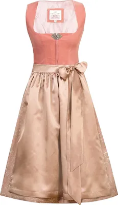 Produktbild von MarJo Dirndl SABINE Puder – Traditionelles Trachtenkleid mit aufwendiger Schürze
