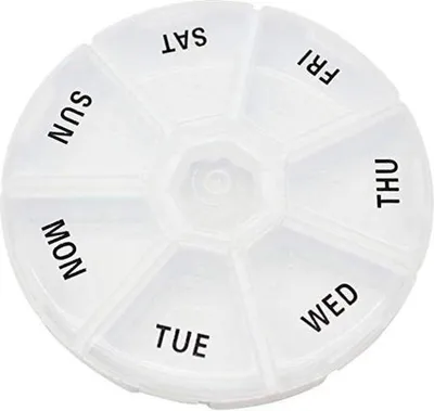 Produktbild von CHPN - Pillenbox - Pillendose - 7-Tage - Reisebox für Pillen - Medikamente auf Reisen mitnehmen - Reisebox - Pillenbox