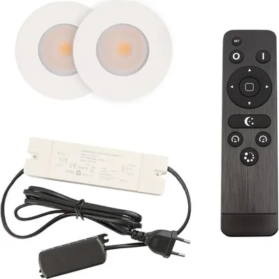 Produktbild von Olucia - DICO - Einbau-Verandaleuchte - Weiß - 2 Lampen