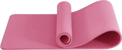 Immagine prodotto di Tappetino per yoga - Tappetino per fitness - Per allenarsi a casa - Antiscivolo su entrambi i lati - 183x61 cm - Blu