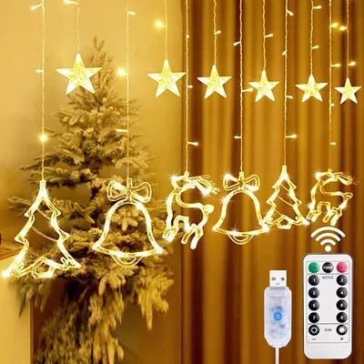 Obrázek produktu pro LED vánoční světlo – 8 režimů – vodotěsné – s dálkovým ovládáním