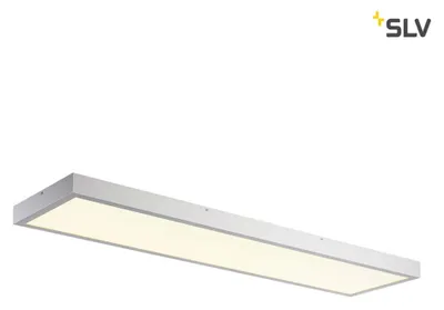 Produktbild von SLV 1001509 PANEL 1200x300mm LED Indoor Deckenaufbauleuchte,4000K silbergrau