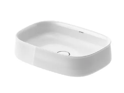 Zdjęcie produktu dla Duravit Zencha - Umywalka nablatowa 550x390 mm, bez przelewu, DuraCeram, biała 2373550079