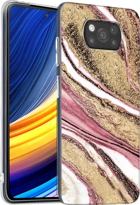 Immagine prodotto di Custodia per Xiaomi Poco X3 Pro / X3 Copertura protettiva Marble Motif Custodia per telefoni cellulari Silicone Slim Cover