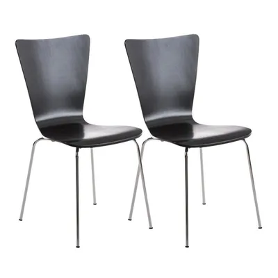 Produktbild von 2er Set Besucherstuhl HLO-CP84  schwarz