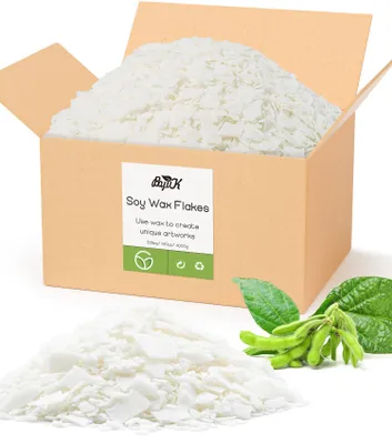 Immagine prodotto di Fiocchi di cera di soia, 4 kg, ideali per la produzione di candele, non tossici, puri