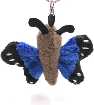 Image de Onwomania Peluche / Doudou / Tissu Animal Porte-clés Papillon bleu Papillon 14 cm