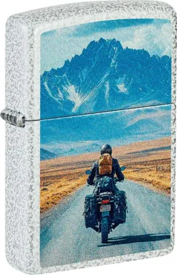 Produktbild von Zippo Benzin-Feuerzeug Glacier color Motorcycle, unbefüllt 60007685
