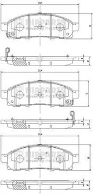 Immagine prodotto di Pastiglie Freno Nipparts Pastiglie Freno Anteriori N3601101
