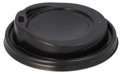 Productafbeelding van Dom-Deksel, PS "To Go" rond, diameter 9 cm, hoogte 2,4 cm, zwart