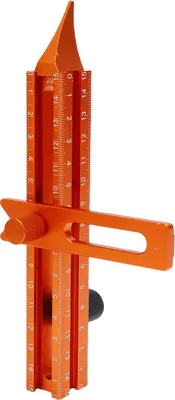 Produktbild von Anreißlineal 4-seitige Skala Doppelendiges magnetisches Holzbearbeitungswerkzeug mit Begrenzung
