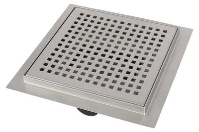 Immagine prodotto di Con flangia - Quadrato - 15 x 15 cm - Acciaio inossidabile
