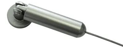 Produktbild von GARDINIA Race Seilspanngarnitur, Wand- oder Nischenmontage, Silber-Matt