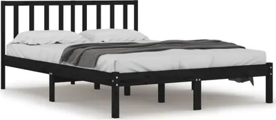 Obrázek produktu pro vidaXL Postel z masivu černá borovice 140x190 cm