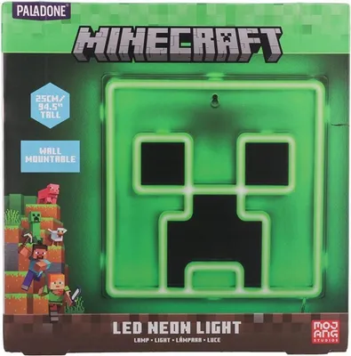Image de Applique néon Minecraft Creeper
