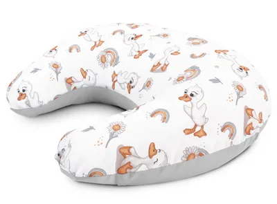 Produktbild von Amilian Stillkissen Klein – kompaktes Schwangerschaftskissen & Lagerungskissen für Mama & Baby – Seitenschläferkissen 60x42 cm, waschbar