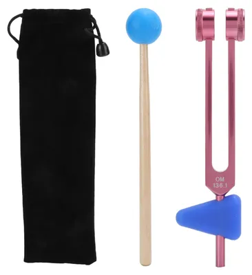 Produktbild von 136,1 Hz Stimmgabel aus Aluminiumlegierung, Klangheilungstherapie mit HammerRose Pink