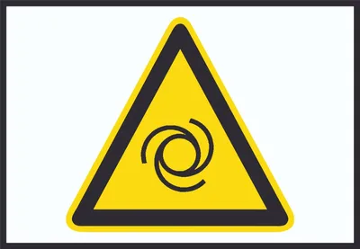 Produktbild von Achtung Automatischer Anlauf Symbol A1 Rückseite selbstklebend Schild