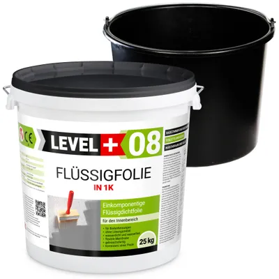 Produktbild von Dichtset Flüssigfolie 25kg +  Baueimer PVC 20L Badabdichtung SET404