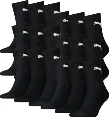 Produktbild von 18 Paar Uni Puma Short Crew Sportsocken in Schwarz Größe 35-38