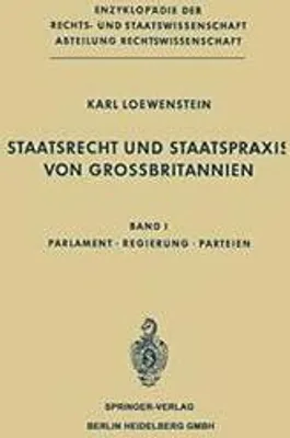 Produktbild von Staatsrecht und Staatspraxis von Grossbritannien