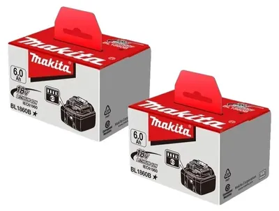 Immagine prodotto di Batterie ricaricabili, compatibili con 18V, capacità di 6000mAh, confezione da 2 batterie da 6.0Ah