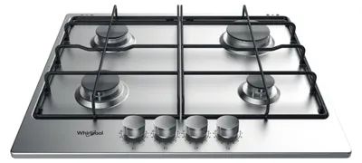 Productafbeelding van Whirlpool TKRL 650 IX, RVS, Inbouw, 58 cm, Gas, RVS, 4 zones