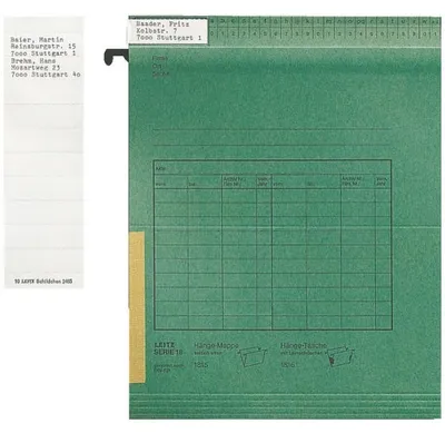 Produktbild von Leitz Beschriftungsschild - 5 x 1,5 cm - weiß - 100 Stück