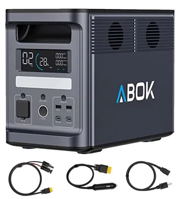 Immagine prodotto di Centralina portatile – Generatore solare Ark2000 – Batteria LiFePO4 da 1536 Wh – Onda sinusoidale pura da 2000 W – 4000 cicli di carica – Alimentazione di emergenza per la casa e il campeggio