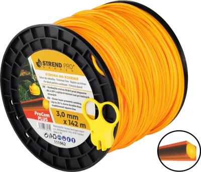 Produktbild von Mähfaden ProCom Plus, 3,0 mm, Spool L-142 m, quadratisch