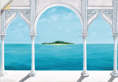 Produktbild von ARTland Wandbild, selbstklebend Orientalische Karibik Größe: 100x70 cm