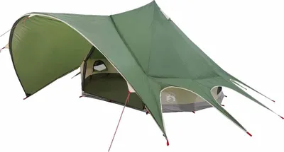 Produktbild von vidaXL Teepee Zelt für 3 Personen Grün und Grau 312 x 312 x 197 cm