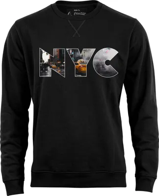 Produktbild von Cotton Prime® Sweatshirt Skyline New York - Weltenbummler Kollektion XXL Schwarz