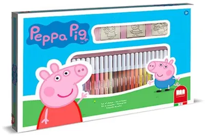 Obrázek produktu pro Razítka a omalovánky 36 Prasátko Peppa 57875 Multiprint