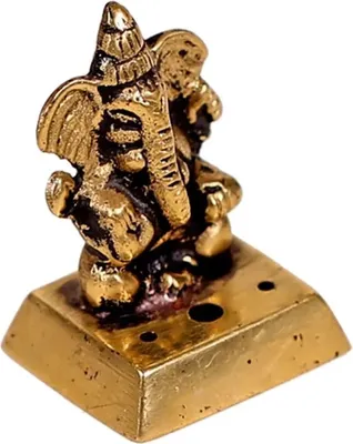 Immagine prodotto di Bruciaincenso Ganesha in ottone -- 54 g; 4,5 cm