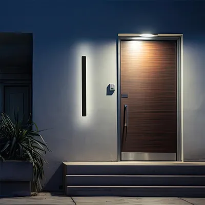 Zdjęcie produktu dla Kinkiet LED BODO czarny 12W Odcienie bieli 1328lm metal wym:4x40x4cm IP54 Light Prestige