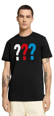 Produktbild von Spreadshirt Die Drei Fragezeichen Logo Männer Premium T-Shirt, M, Schwarz