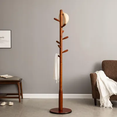 Produktbild von Holz-Kleiderständer mit 9 Haken, freistehend