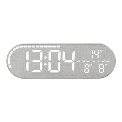 Produktbild von Digitale LED Wanduhr & Tischuhr,mit Datums- & Temperaturanzeige,2 Alarme, 4 Helligkeitsstufen & Sekunden-Lauflicht,Stylische Funkuhr-Alternative für Wohnzimmer & Büro