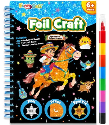 Productafbeelding van Foliekunst: Creatieve activiteiten voor kinderen, knutselsets, thema: boerderij