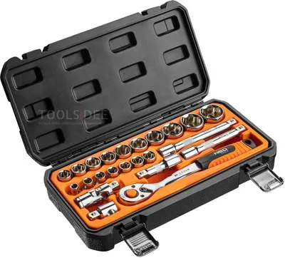 Image de NEO TOOLS Clés à douille 1/2", jeu de 23 pièces.