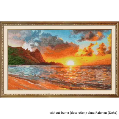 Produktbild von Oven Kreuzstichset " Gold des Sonnenunterganges", Zählmuster, 39x23cm