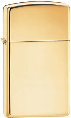 Produktbild von Zippo Benzin-Feuerzeug Slim Messing poliert 60001177, unbefüllt