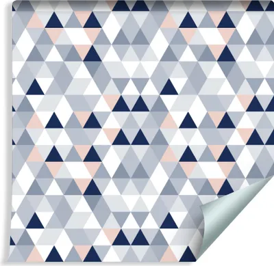 Produktbild von 10m VLIES TAPETE Rolle Geometrie Muster Ornamente Dreiecke XXL