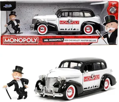 Produktbild von Jada Toys Jada 1939 Chevy Master, Auto, Mr. Monopoly, 8 Jahr(e), Metall, Kunststoff, Schwarz, Weiß