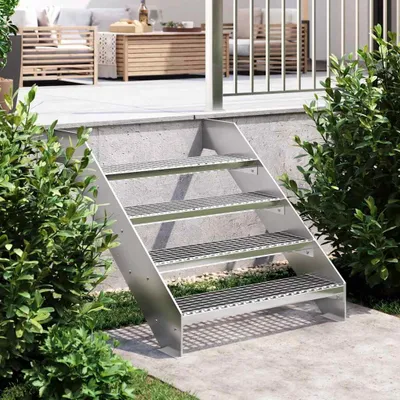 Immagine prodotto di vidaXL Gradino in griglia 80x24x7 cm Acciaio zincato